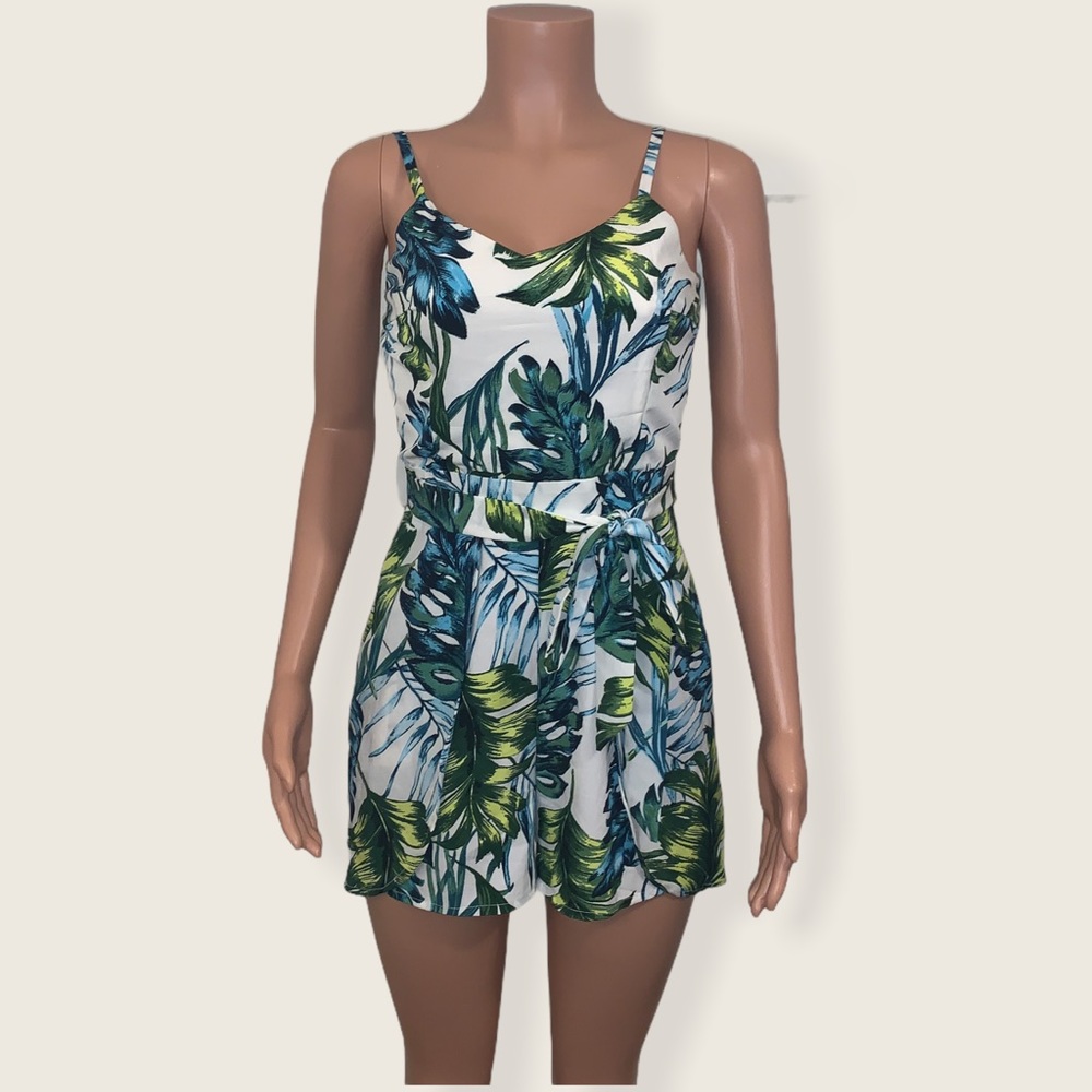 Tropical Skort Romper